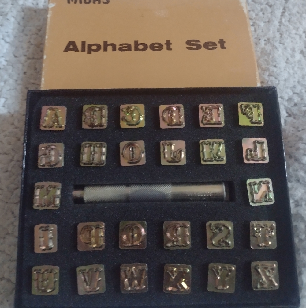 Vintage Midas Alphabet Set